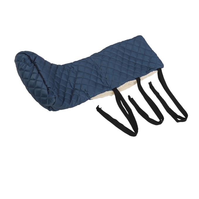 Warme Been Gips Hoes Wasbaar Zacht Elastisch Been Voet Gips Sok Beschermer met Verstelbare Band Lang Short black
