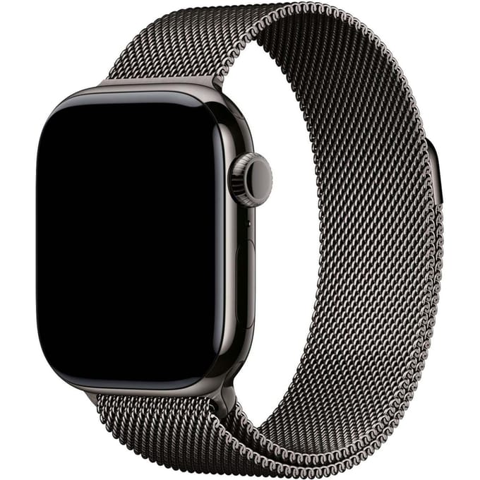 2+1 | Apple Watch Bandje Fiore - Milanese - Leisteen