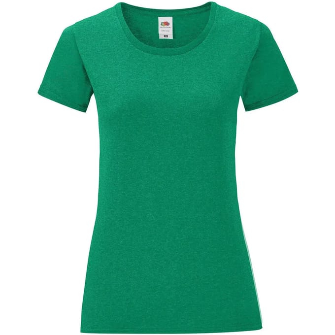 Dames-T-shirt Fruit of the Loom Iconic 150