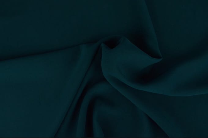 Chiffon stof - Donker petrol - 1 meter - Per meter - 150cm breed