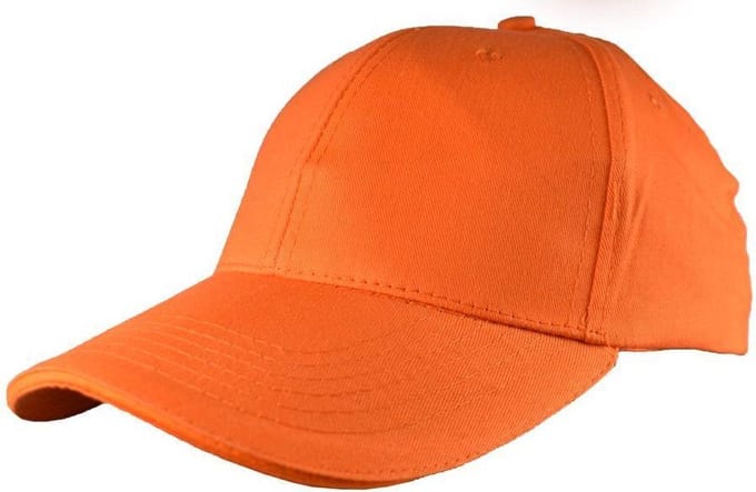 Benza - Katoenen Soft Brushed Cap - Pet - 5 Panel - Oranje