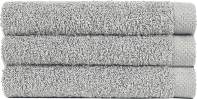 Handdoek 50x100 cm Uni Pure Royal Licht Grijs - 4 stuks