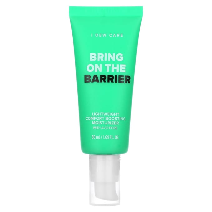 I Dew Care, Bring On Barrier, Hydratant Léger Confort Boostant avec Avo-Pore, pour peaux sensibles, 1,69 fl oz (50 ml) green