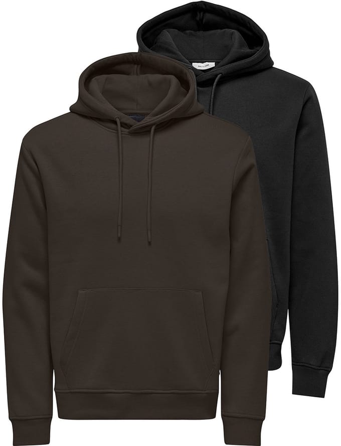 Only & Sons Heren hoddie 2 pack Connor