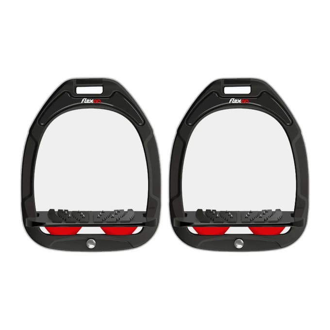 Aluminium steigertjes Ingelost Grip Zwart/Zwart/Rood Flex-On