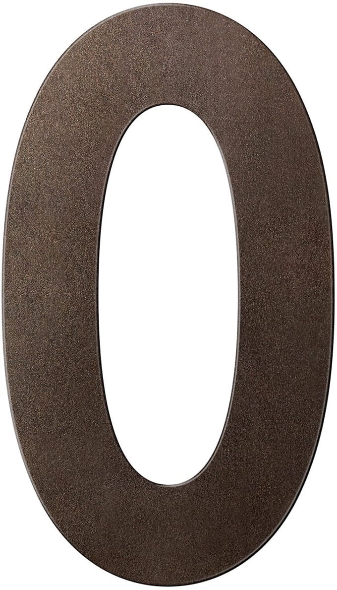 Huisnummer - Dark Brons Kleur - RVS - GPF - Dark blend 0 XXL, 400 mm