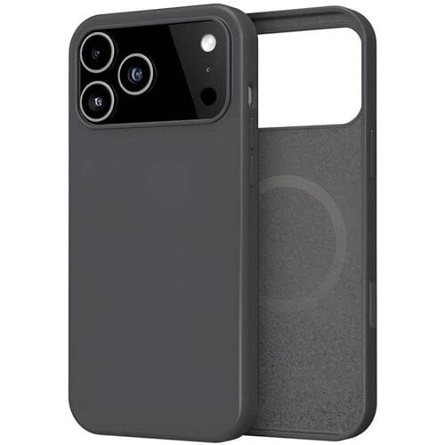MYWAY, Hoesje geschikt voor iPhone 17 Pro Max - Siliconen MagSafe Compatibel, Zwart