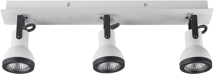 BARO - Plafondlamp - Wit/Zwart - IJzer