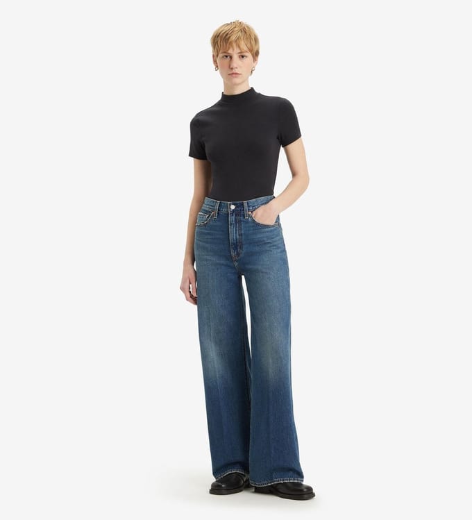 Levi's Ribcage Jeans wijde pijpen