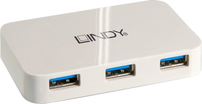 USB Hub LINDY 43143 White