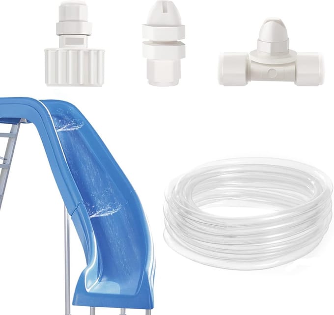 Opblaasbare Waterglijbaan met Waterslang Aansluiting voor Zomerplezier