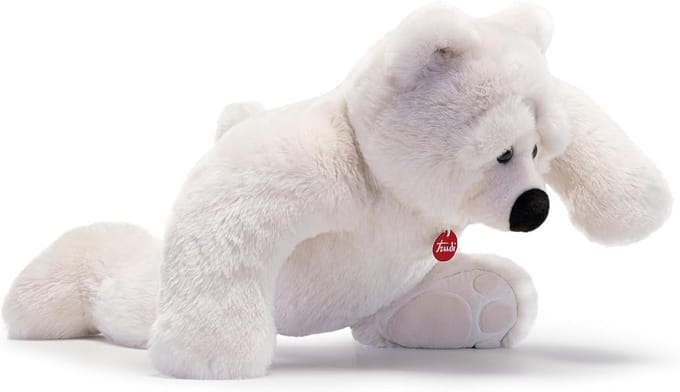 Pluche Beer Joel - Knuffeldier XXL - Cadeau Idee - Zachte Ruige Vacht - 80 cm Hoog - Wit
