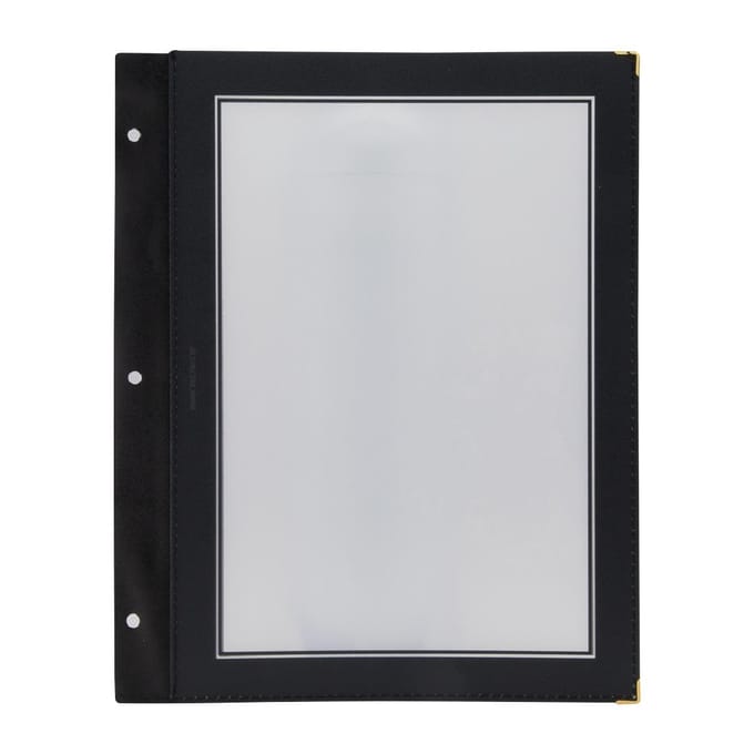 Securit A4 set extra insteekhoezen zwart (5 stuks)