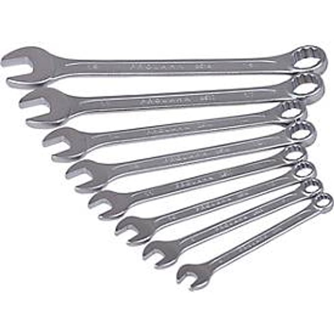Ringsteeksleutel-set Projahn, 8-delig, metrisch 8-19 mm, chroom-vanadium-staal, in karton