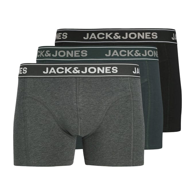 Jack & Jones Heren plus size boxershorts trunks jacblack friday 3-pack multicolor