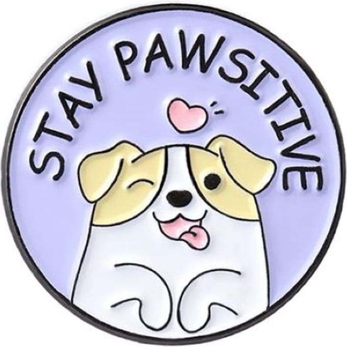 Pin Broche - enamel pin - kledingspeld - Pawsitive hond