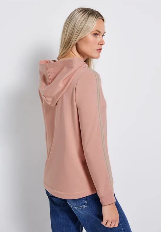 Hoodie met gallon strepen