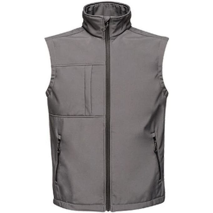 Regatta Heren Achthoek II Drukbare Soft Shell Bodywarmer (Afdichting Grijs/Zwart)