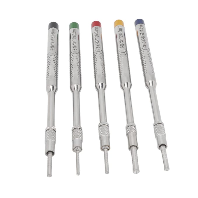 5 pièces d'instruments d'ostéotome pour implants dentaires en acier inoxydable pour élévation des sinus maxillaires white