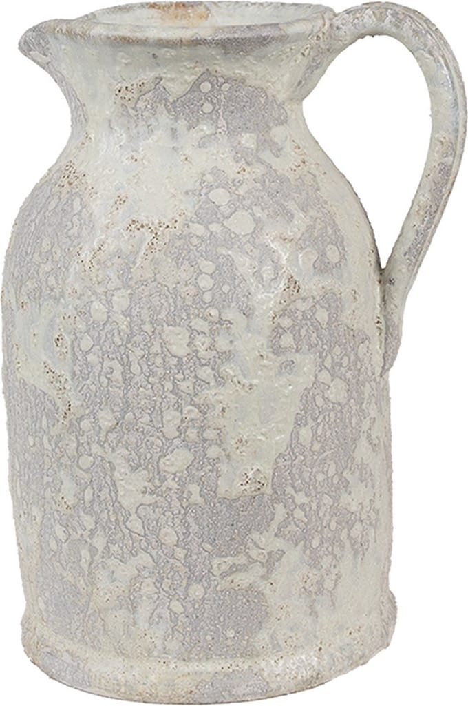 Clayre & Eef Decoratie Kan 16x13x21 cm Beige Terracotta