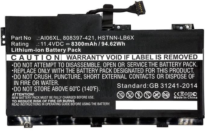 CoreParts MBXHP-BA0074 laptop reserve-onderdeel Batterij