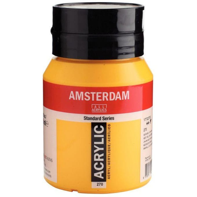 Amsterdam Standard Series Acrylverf Pot 500 ml Azogeel Donker 270