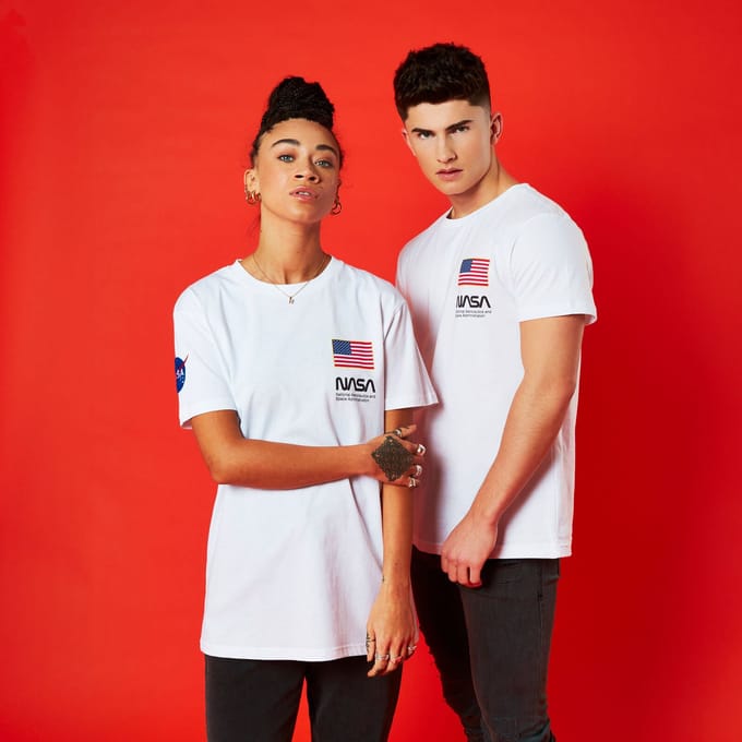 NASA Base Camp Unisex T-Shirt - White - S
