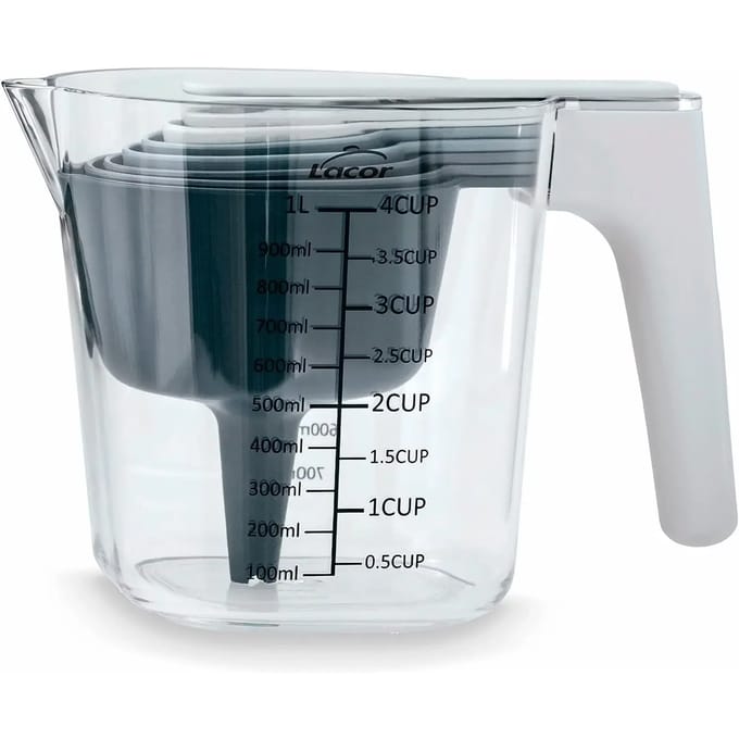 Maatglas met pollepel Lacor