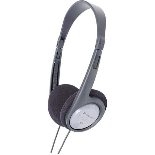 Panasonic RP-HT090 Televisie On Ear koptelefoon Kabel Grijs Volumeregeling