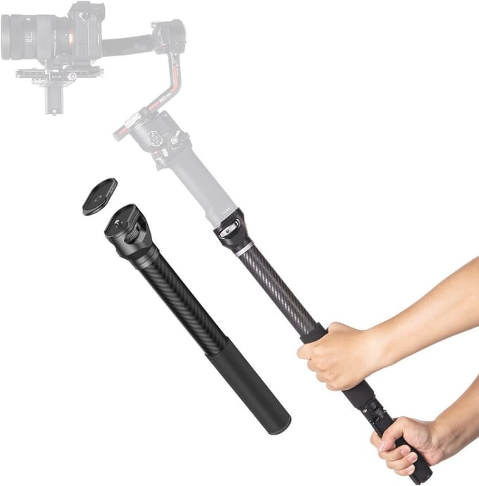 Gimbal Verleng Kabel 37cm voor DJI Stabilizers - Koolstofvezel, Lichtgewicht en Stabiel
