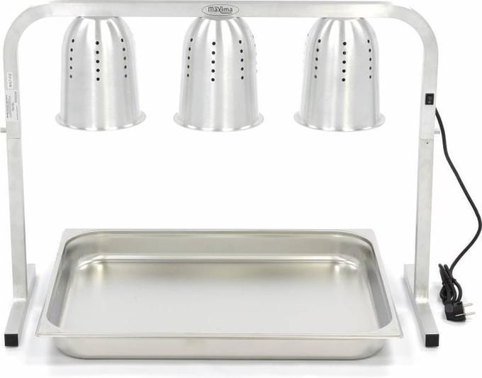 Warmtebrug - 3 Lampen - incl. Lampen en 1x 1/1 GN Bak
