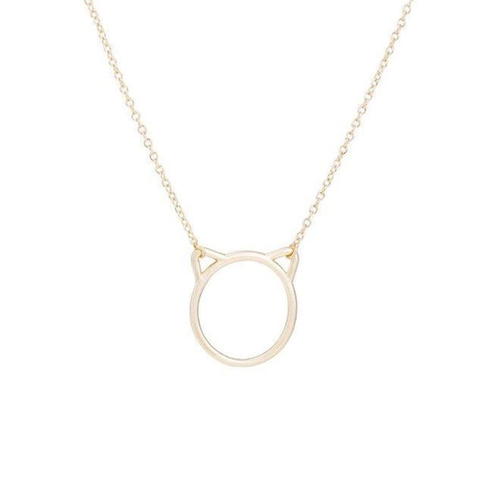 24/7 Jewelry Collection Kat Ketting - Goudkleurig