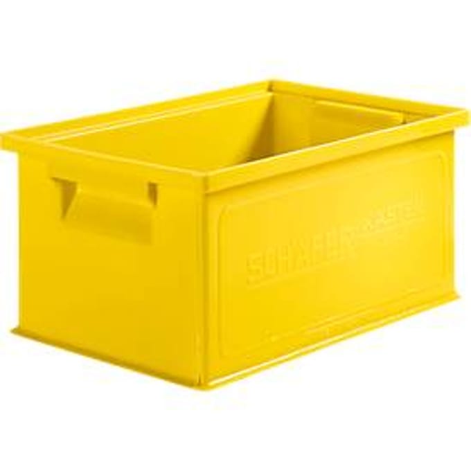 Stapelbak 14/6-3 - polypropeen - met handgreep - L 310 x B  210 x H 145mm - 7L - geel