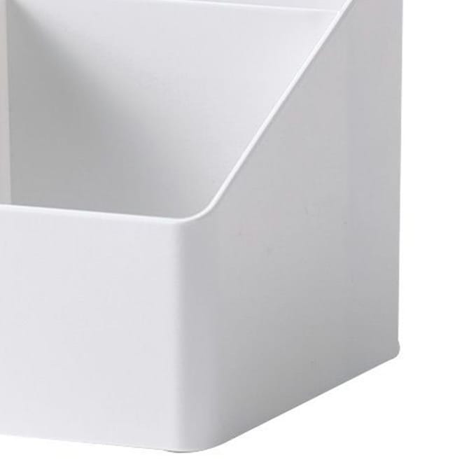 Desktop Opbergdoos Cosmetica Opbergbak Plastic Multifunctionele Make-up Bureau Kantoor Organizer voor white