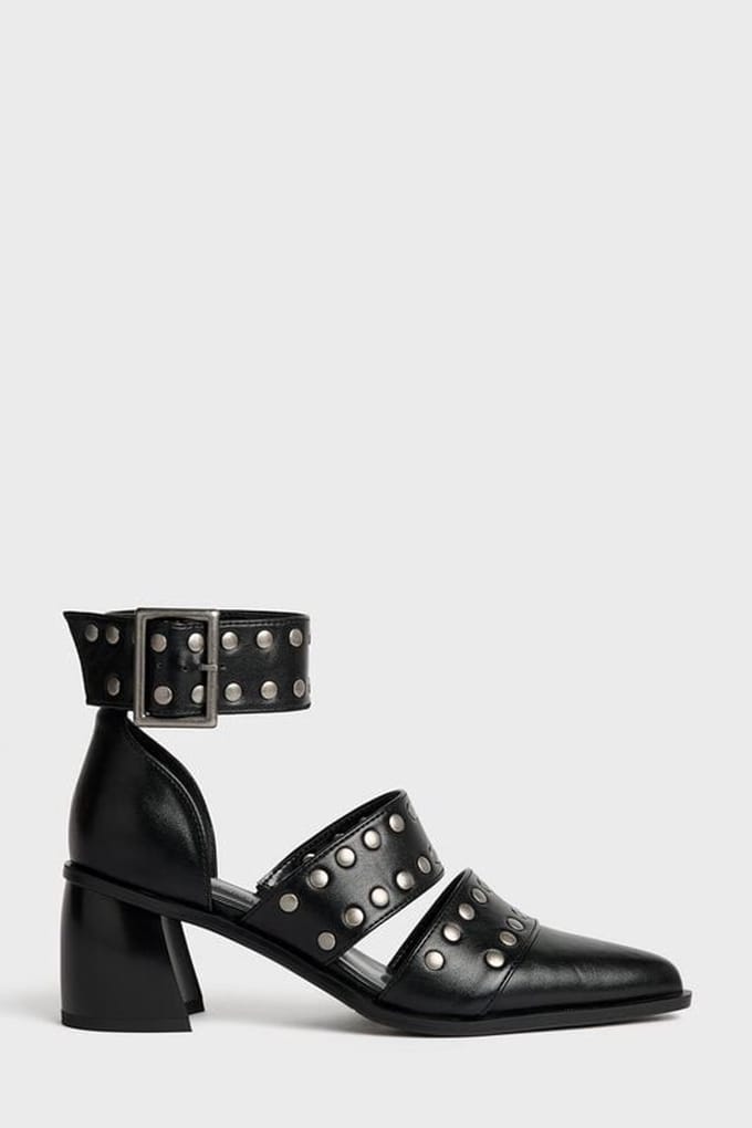 Killstar - Gothic Hoge hak - Celestial Summer - Midnight Vale Studded Heels - EU36 tot EU40 - voor Vrouwen - zwart