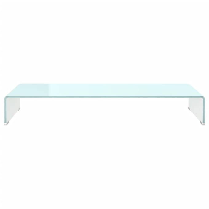 vidaXL - Tv-meubel/monitorverhoger - 90x30x13 - cm - glas - groen