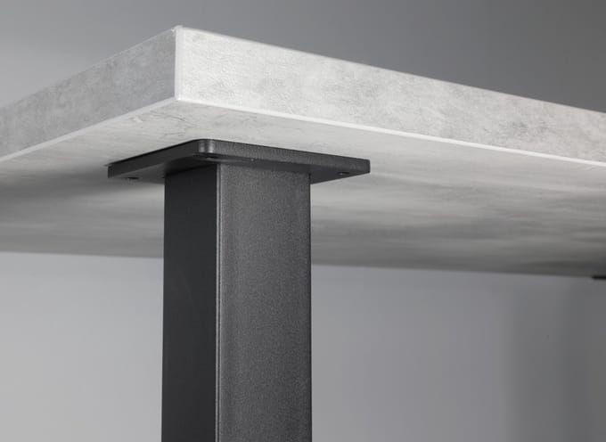 IVOL Zwarte Tafelpoot Vierkant - 70 x 70 x 720 mm