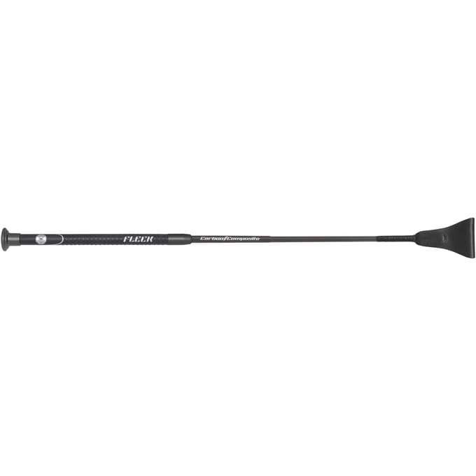 Fleck Qualitat Springzweep Carbon Zwart - 50cm | Zwepen/ Sporen paard