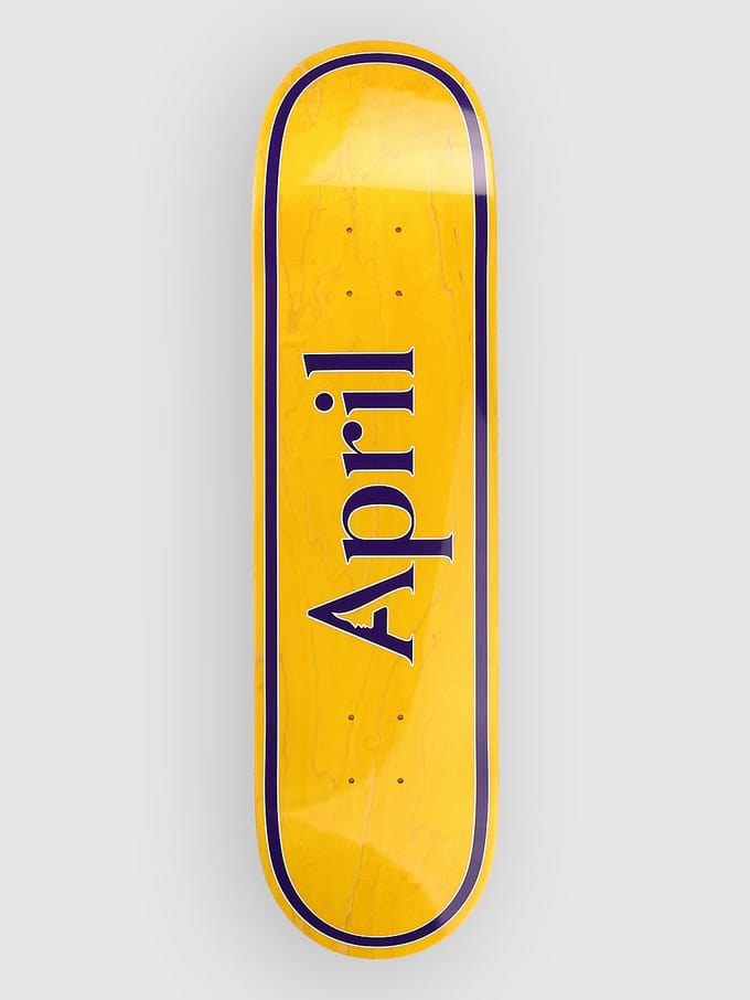 April Skateboards Og Logo - 8,125" Skateboard Deck geel