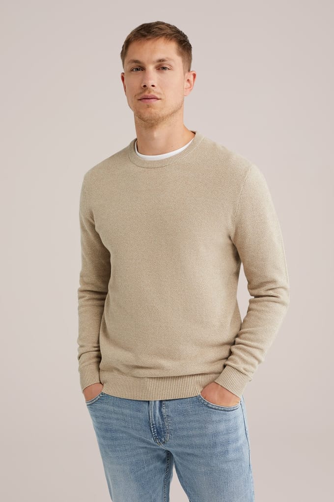 WE Fashion Pullover Beige Taglia: 3XL | Maglioni a maglia Outlet | Uomo | Marrone