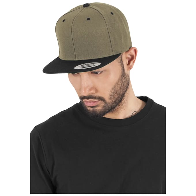FLEXFIT Classic snapbackpet in twee kleuren FL6089MT - MAROON / BLACK - One size