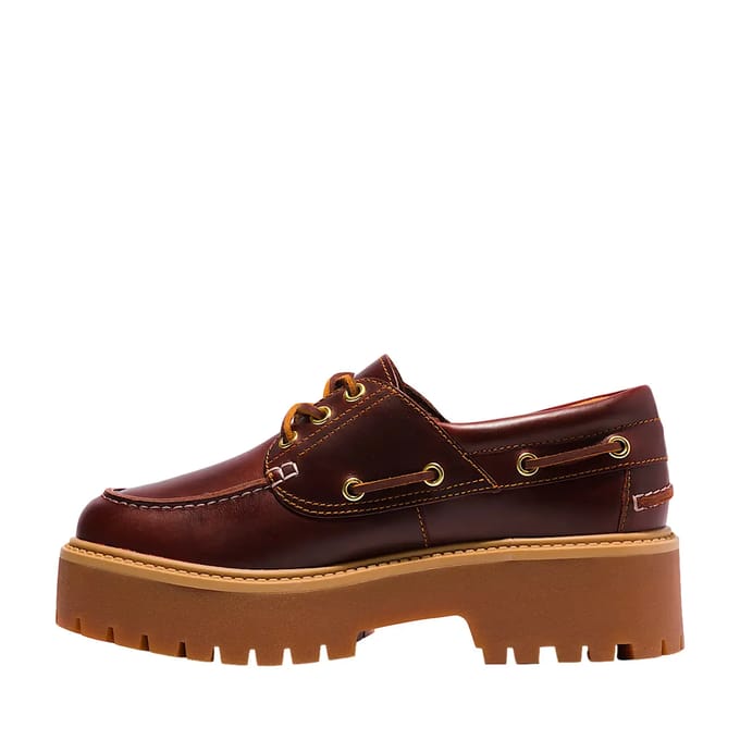 Timberland Stone Street Boat Shoe dames mocassin - Cognac - Maat 42