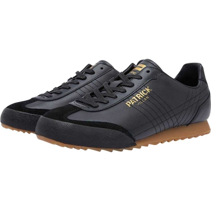 Patrick Leren heren Villan Trainers (Zwart)