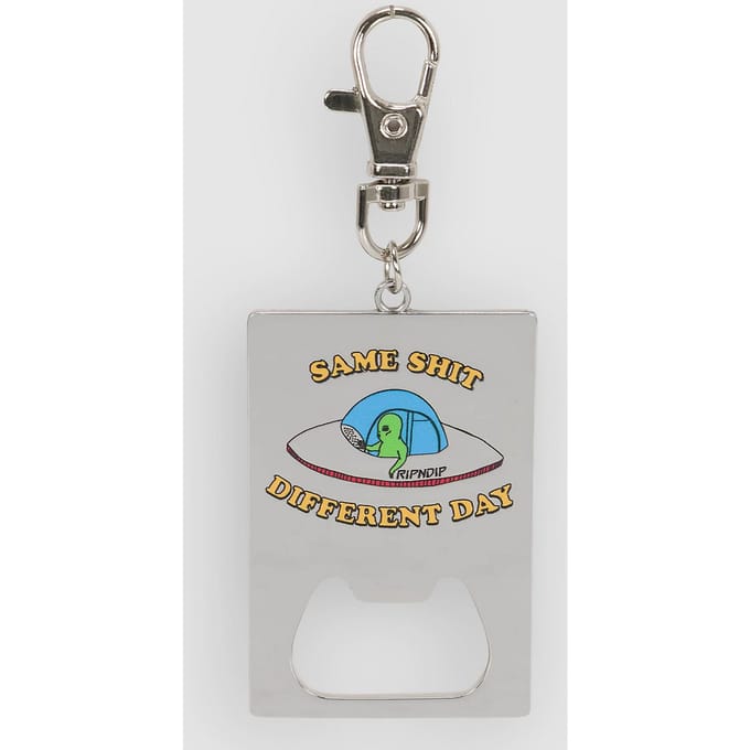 RIPNDIP Same Shit Different Day Sleutelhanger Bottle Opener grijs