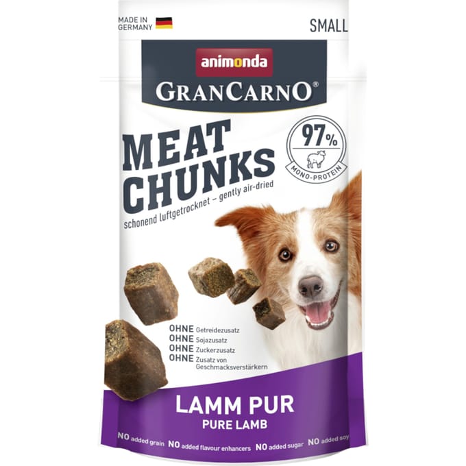 60g Meat Chunks Small Lam Puur Animonda Hond