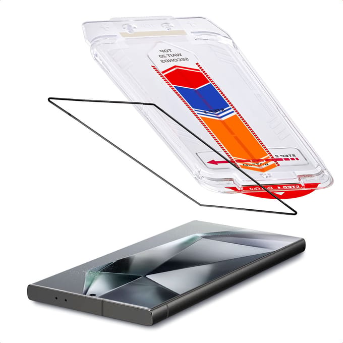 Accezz Screen Protector - Geschikt voor Samsung Galaxy S24 Ultra - Glas Screenprotector met Anti-dust Applicator