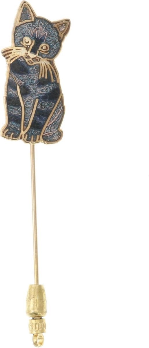 Behave - Reversspeld met katmotief - retro accessoire - uniseks