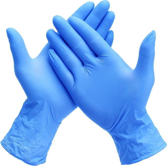 Wegwerp handschoenen - Nitril handschoenen - Blauw - M - Poedervrij - 100 st