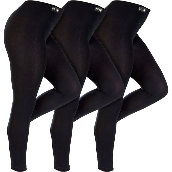 Kinderen 3-Pack Thermo Leggings met Thermisch Geborstelde Binnenkant