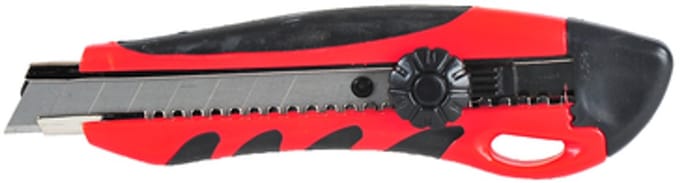 AGTECH / GRANIT PARTS GERMANY - Metalen Mes - 18mm - Rubberen Handgreep